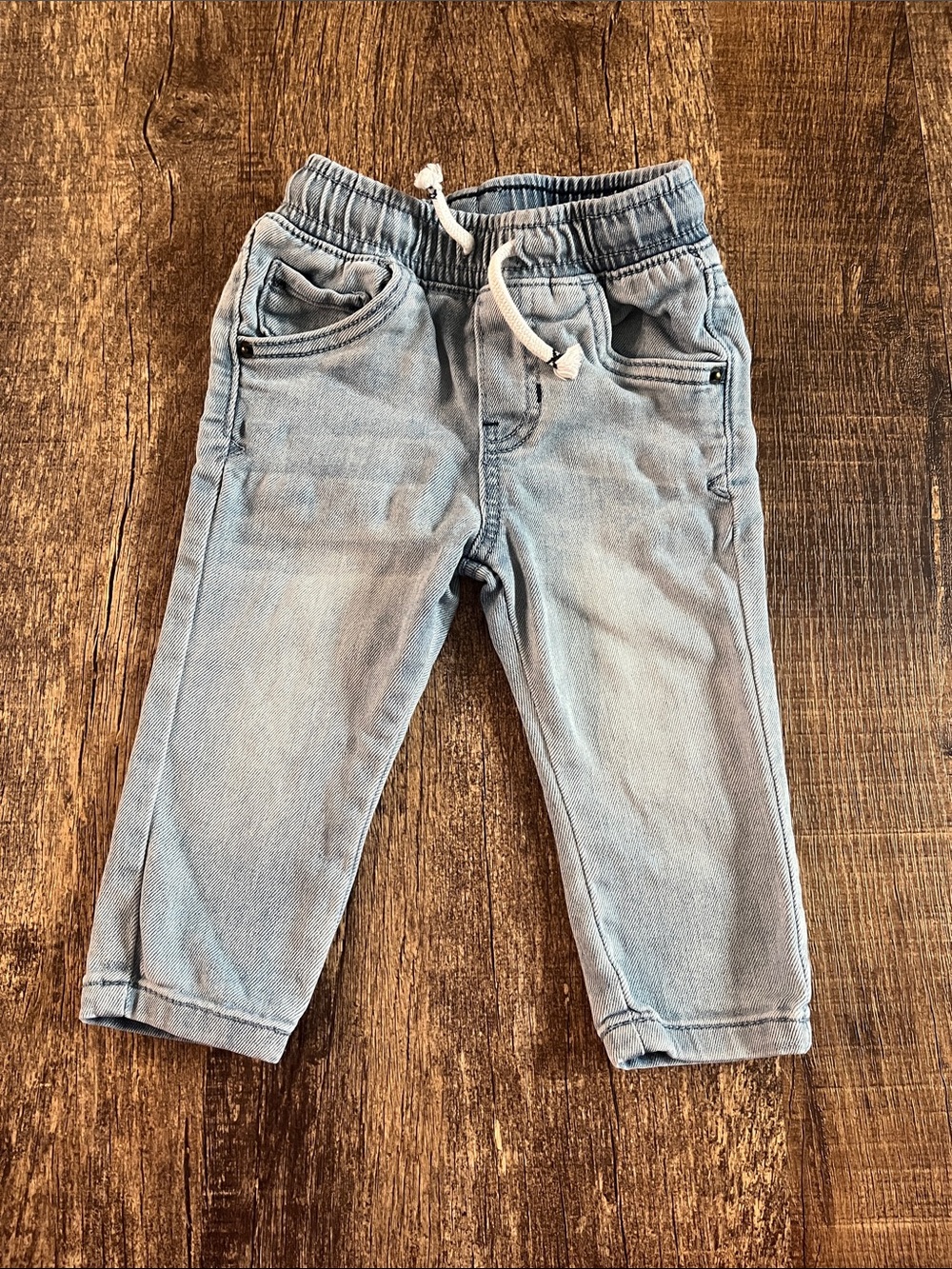 Cat & Jack Light Blue Pull-On Denim Jogger Pants